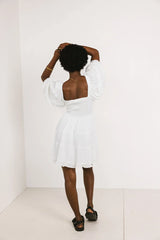 Little Runaway Mini Dress in White FINAL SALE