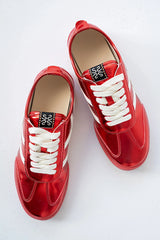Polly Sneakers in Metallic Red FINAL SALE