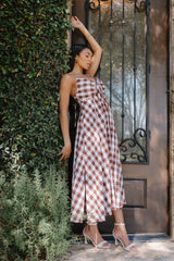Mayzie Gingham Maxi Dress