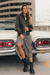 Nellie Plaid Maxi Skirt