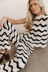 Elenor Knit Top in Black FINAL SALE