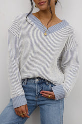 Glinda Knit Sweater in Blue FINAL SALE