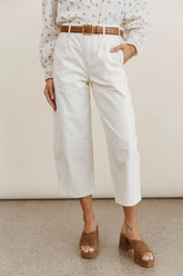 Sephrina Barrel Pants in Ecru FINAL SALE