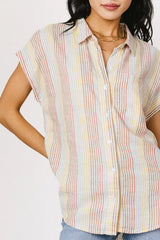 Imogen Striped Button Up FINAL SALE