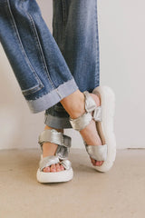 Seychelles Light Up Platform Sandals in Silver FINAL SALE
