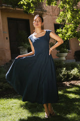 Colin Midi Dress in Navy FINAL SALE
