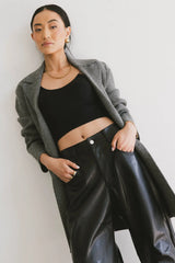 Micha Knitted Cardigan in Charcoal FINAL SALE