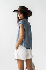 Gen Denim Button Up