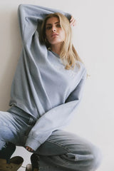 Pretty Bows Crewneck in Blue FINAL SALE