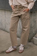 Scottie Barrel Jeans in Tan FINAL SALE