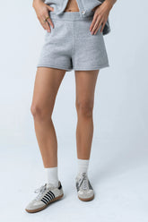 Paige Knit Shorts in Grey