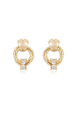 Mini Barrel Crystal Earrings