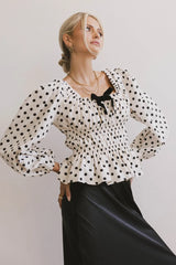 The Velveteen Bow Blouse FINAL SALE