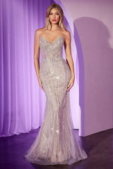 Gretchen Gown Sequin Fitted Dress