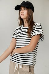 Walker Scalloped Top in Black