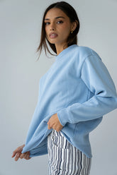 Marie Oversized Sweatshirt in Blue