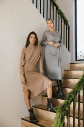 Ulrich Sweater Dress in Tan FINAL SALE