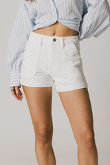 Maggie Utility Shorts in White