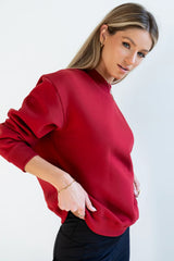 Marie Oversized Sweatshirt in Red FINAL SALE