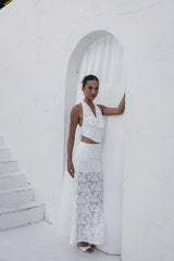 Manon Halter Cowl Crop Top