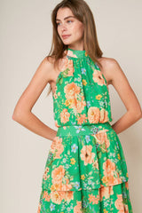 CHARITY HALTER MAXI DRESS
