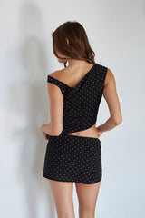 Leena Polka Dot Micro Mini Skort