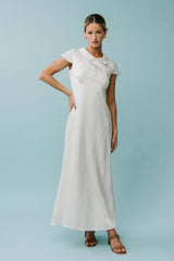 Tammy Embroidered Maxi Dress in Ivory