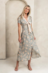 Vera Floral Maxi Dress in Sage FINAL SALE