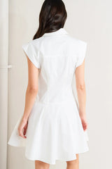 CONFIDENTLY YOURS WHITE MINI DRESS