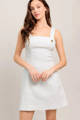 PURE INTENTIONS WHITE MINI DRESS