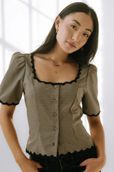 Marrel Gingham Blouse