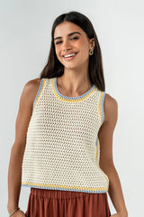 Cecily Crochet Tank Top