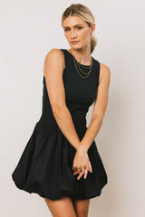 Nila Bubble Mini Dress in Navy FINAL SALE