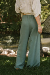 Tatum Woven Pants in Green FINAL SALE