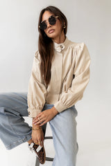 Londyn Bubble Jacket in Tan