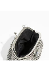 Womens All Over Rhinestones Evening Clutch Bags with Straps