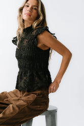 Kori Ruffle Lace Top