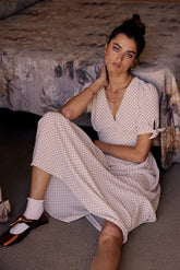 Janae Polka Dot Midi Dress FINAL SALE