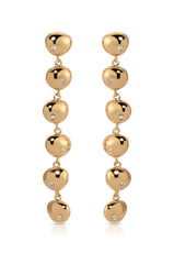 Polished Pebble Linear Dangle Earrings