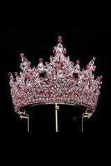 Pink Rhinestone Queen Tiara