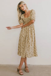 Justine Smocked Midi Dress FINAL SALE