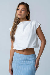 Rich Bubble Top in Off White