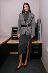 Brandi Maxi Dress in Charcoal