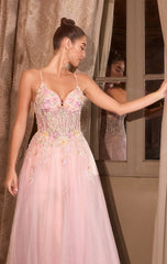 A1477 Waltzing Beaded Bouquet Ball Gown ANDREA LEO