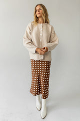 Kaia Knit Cardigan in Oatmeal
