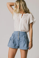 Kaytee Striped Top in White