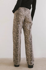 Marshall Straight Leg Jeans in Leopard