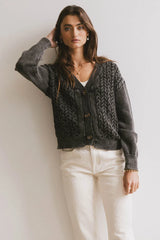 Lane Cable Knit Cardigan FINAL SALE
