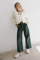 Ariella Corduroy Pants in Teal FINAL SALE