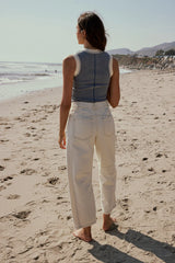 Lisette Barrel Jeans in Cream FINAL SALE